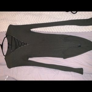 Cross Neck Body Suit
